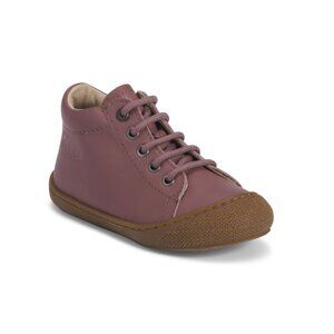 NATURINO Pink Leather Cocoon Sneakers (Infant, Toddler)